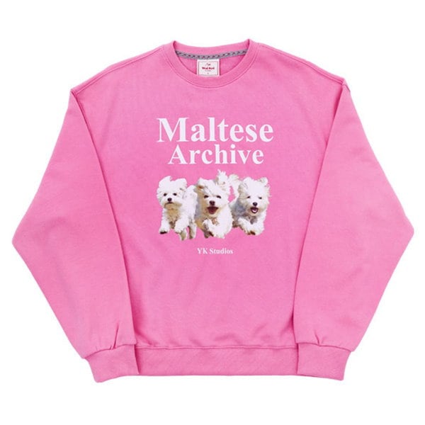 [SEVENTEENジョンハン着用] マルチーズマンツーマンTシャツ 4680876729_05.g_600-w-st_g.jpg