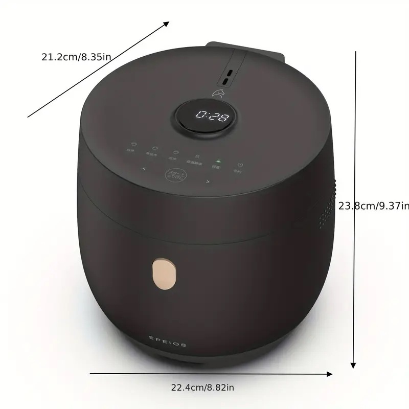シングルライフ用コンパクト&多機能炊飯器3-4カップ容量・低温調理・遅延タイマー&24時間保温機能付き白米/玄米/洗らない米/混合穀物のおかゆに適した電子レンジタイプミニ炊飯器省エネ350W シングルライフ用コンパクト&多機能炊飯器3-4カップ容量・低温調理・遅延タイマー&24時間保温機能付き白米/玄米/洗らない米/混合穀物のおかゆに適した電子レンジタイプミニ炊飯器省エネ350W