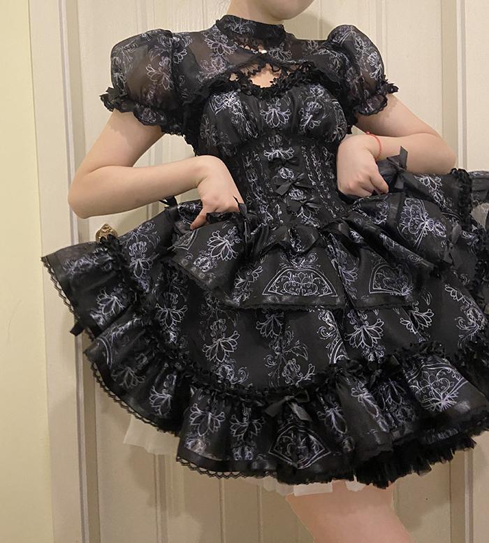 ロリータスカート ロリータ 恋人 バレエ 春夏 超可愛い スイートドレス スーパー サスペンダースカート プリンセスロー