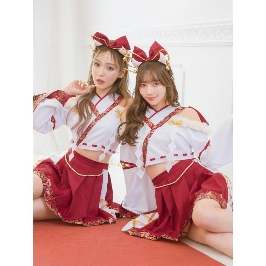 巫女 衣装 コスプレ 和装 辰 龍 干支 ミニ セクシー ハロウィン