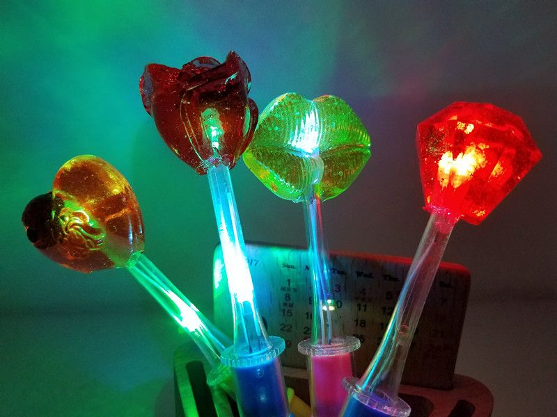 50個 Led 点滅シングルライトライトカラフルな発光ロリポップノベルティ光沢のあるキャンディー mdprevattcaulkingandwaterproofing.com