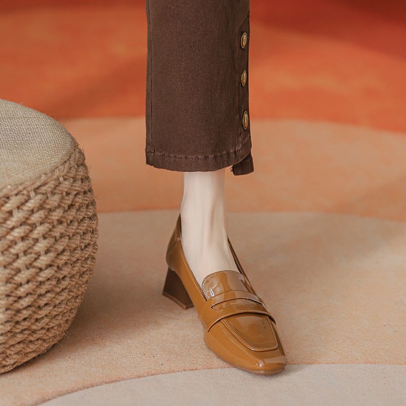 ヒールパンプス おしゃれ 太ヒール カジュアル OL通勤 百掛け ハイヒール 快適 軽量 ミドルヒール 英伦風 レトロ 美脚 単靴 ローファー ヒール高さ3-5cm 母の日 ヒールパンプス おしゃれ 太ヒール カジュアル OL通勤 百掛け ハイヒール 快適 軽量 ミドルヒール 英伦風 レトロ 美脚 単靴 ローファー ヒール高さ3-5cm 母の日