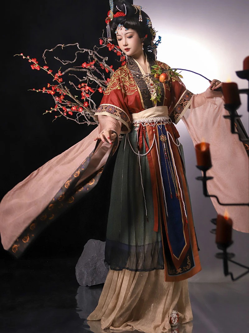 成人写真張喜平魏と晋時代復元刺繍漢服妖精絵伝統改良ショール大きな袖付き 成人写真張喜平魏と晋時代復元刺繍漢服妖精絵伝統改良ショール大きな袖付き