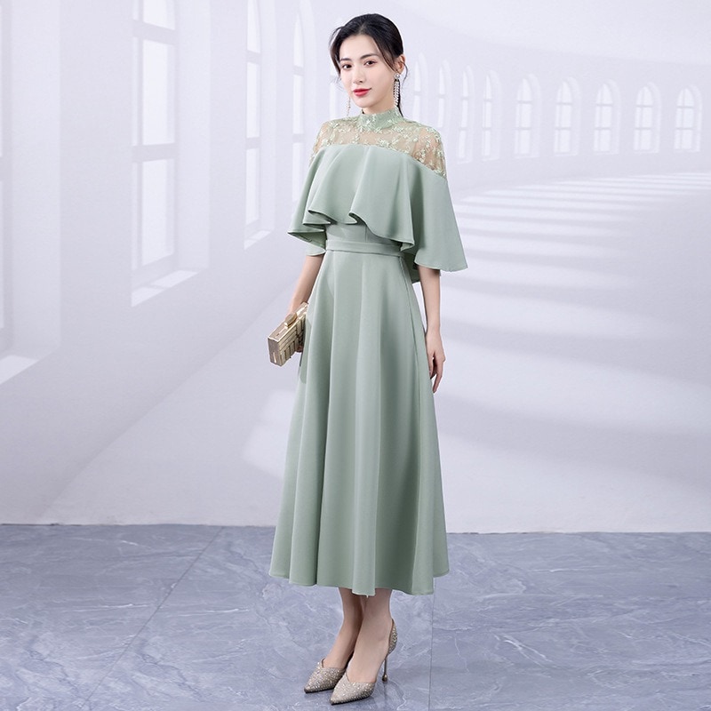 パーティードレス 結婚式 ワンピース ロング丈 大きいサイズ マタニティ フォーマル 二次会 フォーマルドレス フリル ドレス マキシ きれいめ 楽チン ゆったり レディース パーティー 大人 可愛い