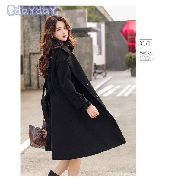 Hot!!!チェスターコート レディース ラシャコート チェスターコート ロング丈トレンチコート 厚手 aライン