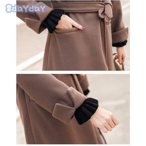 Hot!!!チェスターコート レディース ラシャコート チェスターコート ロング丈トレンチコート 厚手 aライン