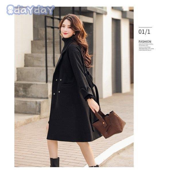 Hot!!!チェスターコート レディース ラシャコート チェスターコート ロング丈トレンチコート 厚手 aライン