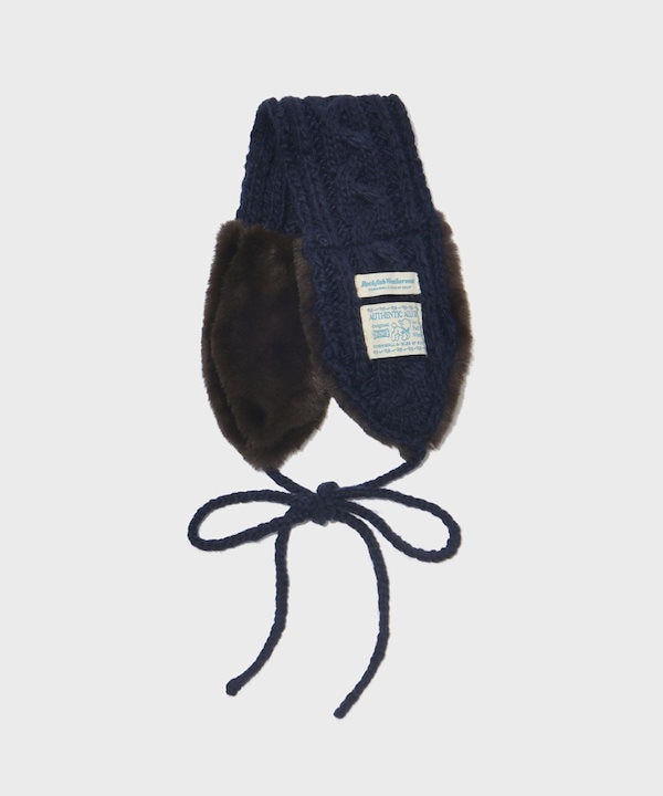 Qoo10] rockfish weatherwear CABLE FUR KNIT EARMU