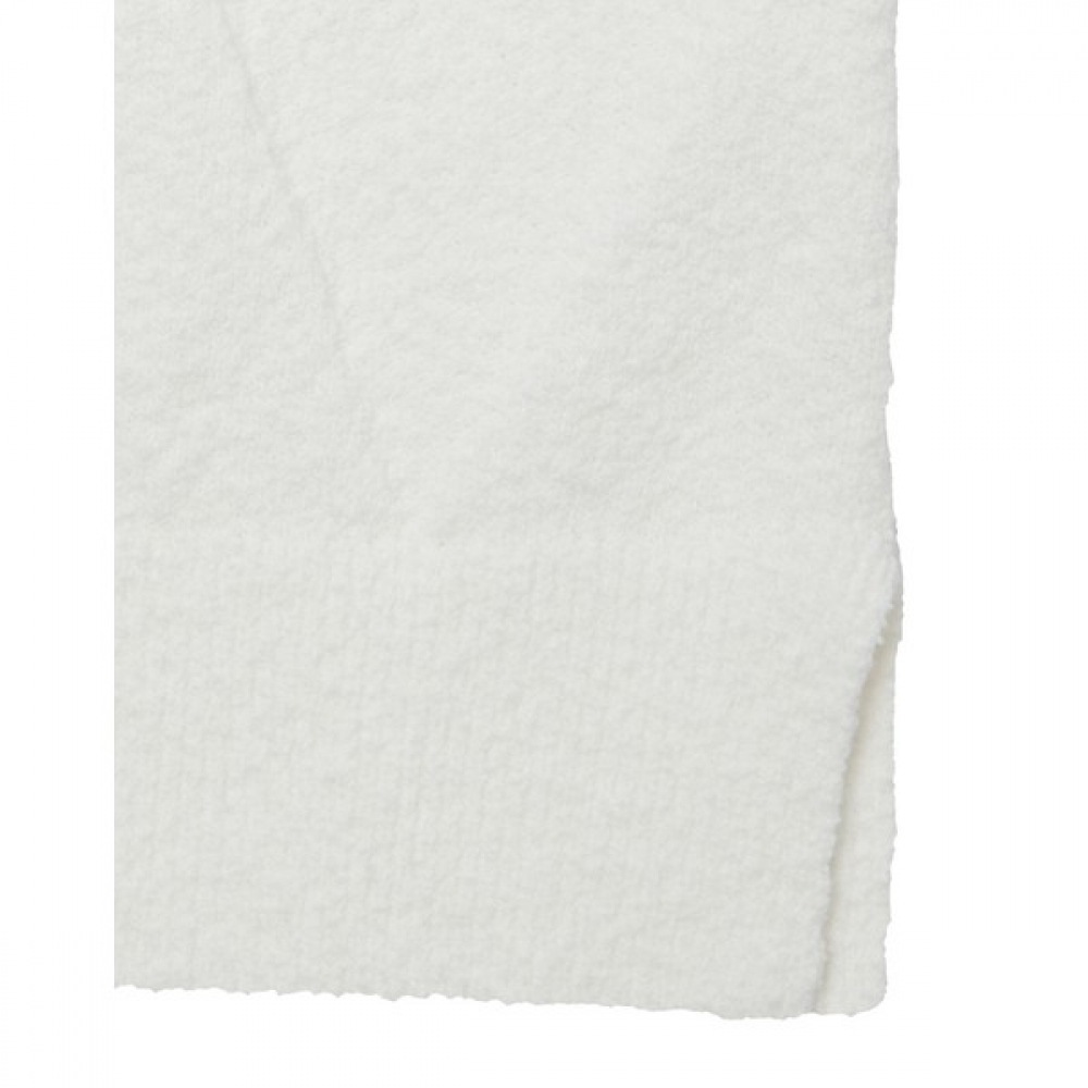 [ヘッジス] 24SS ホワイトブークルショートスリーブニット HZSW4E802WT