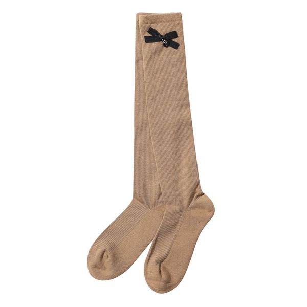 (Phantom) レディースメタルロゴチャームリボンポイントリブ付きニーソックス (Phantom) レディースメタルロゴチャームリボンポイントリブ付きニーソックス