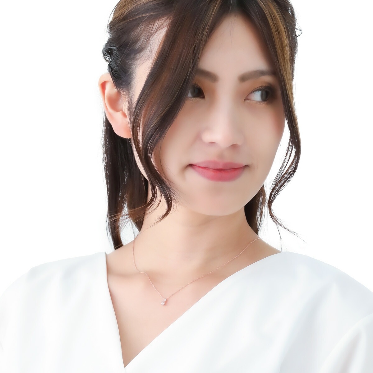 ネックレス レディース シルバー925製 キュービックジルコニア 2粒 2石 シンプル ネックレス レディース シルバー925製 キュービックジルコニア 2粒 2石 シンプル