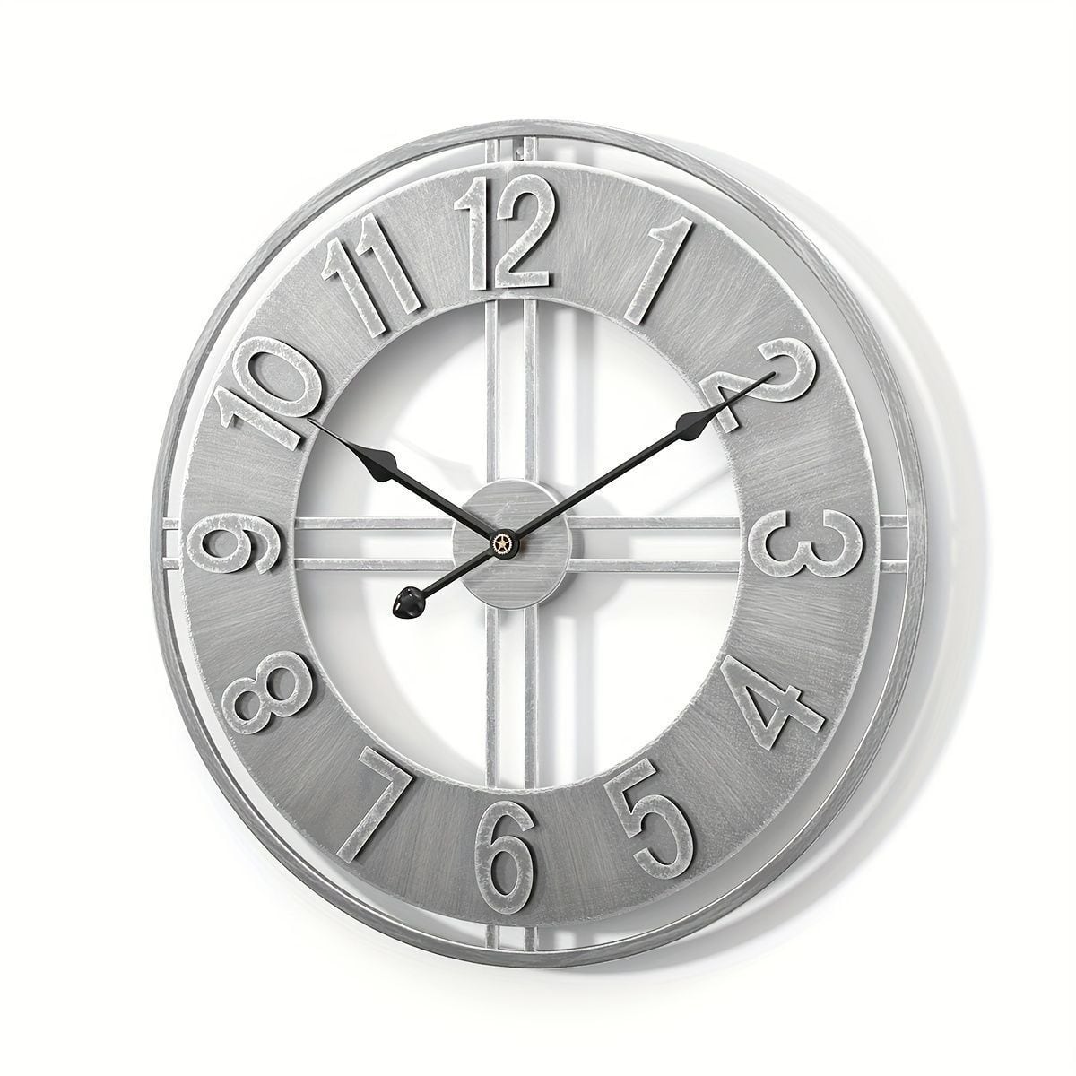 掛け時計 メタル アイアン ラウンド サイレントクロック 柱時計 ウォールクロック 単三電池 バッテリー式 シンプル レトロ シルバーカラー インテリア 装飾品 掛け時計 メタル アイアン ラウンド サイレントクロック 柱時計 ウォールクロック 単三電池 バッテリー式 シンプル レトロ シルバーカラー インテリア 装飾品