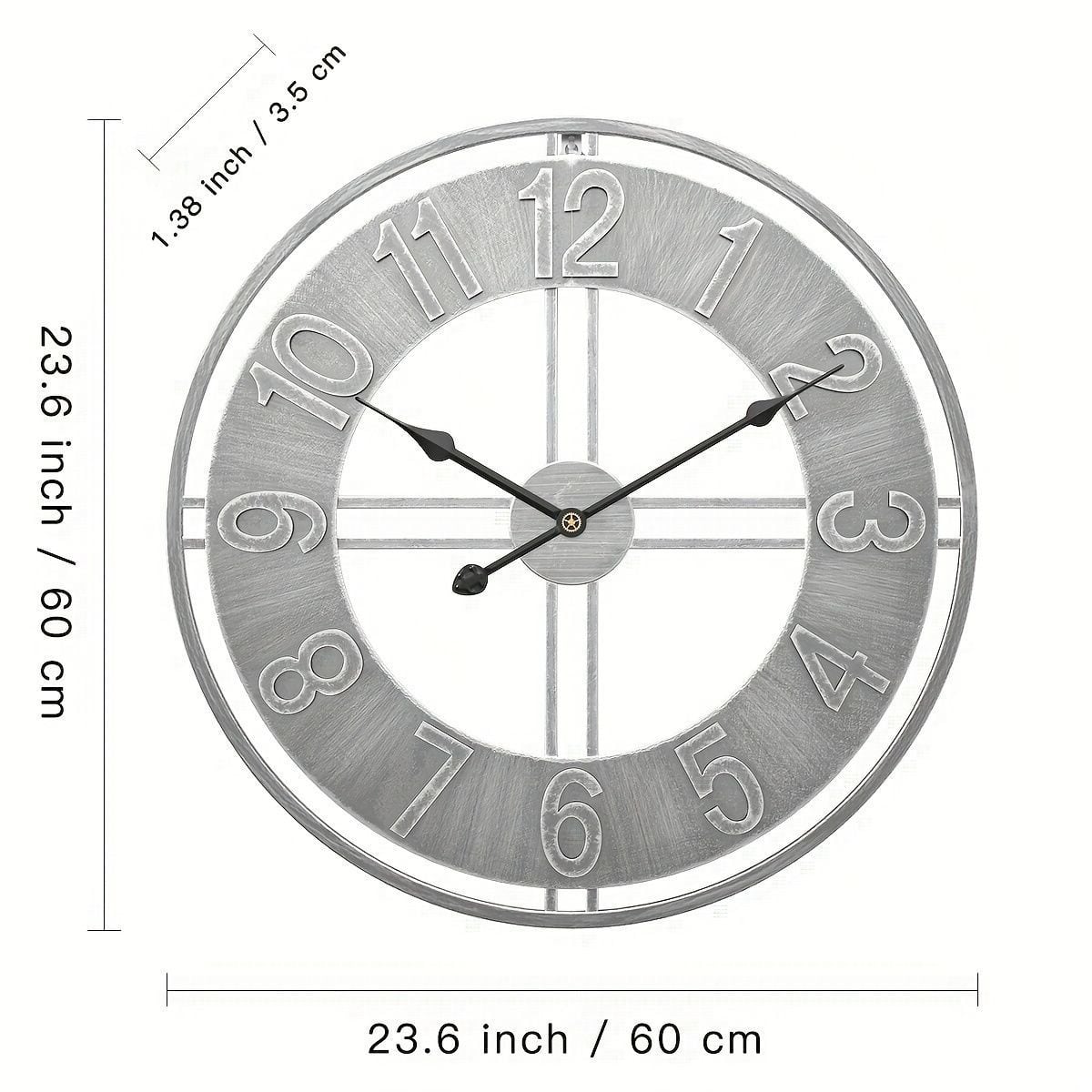 掛け時計 メタル アイアン ラウンド サイレントクロック 柱時計 ウォールクロック 単三電池 バッテリー式 シンプル レトロ シルバーカラー インテリア 装飾品 掛け時計 メタル アイアン ラウンド サイレントクロック 柱時計 ウォールクロック 単三電池 バッテリー式 シンプル レトロ シルバーカラー インテリア 装飾品