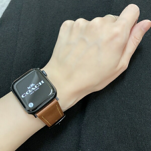 コーチ アップルウォッチバンド 革ベルト ペア カップル おしゃれ ブラウン ブラック メンズ レディース apple watchバンド 9 8 7 SE 全シリーズ対応 ULTRA ウルトラ 42