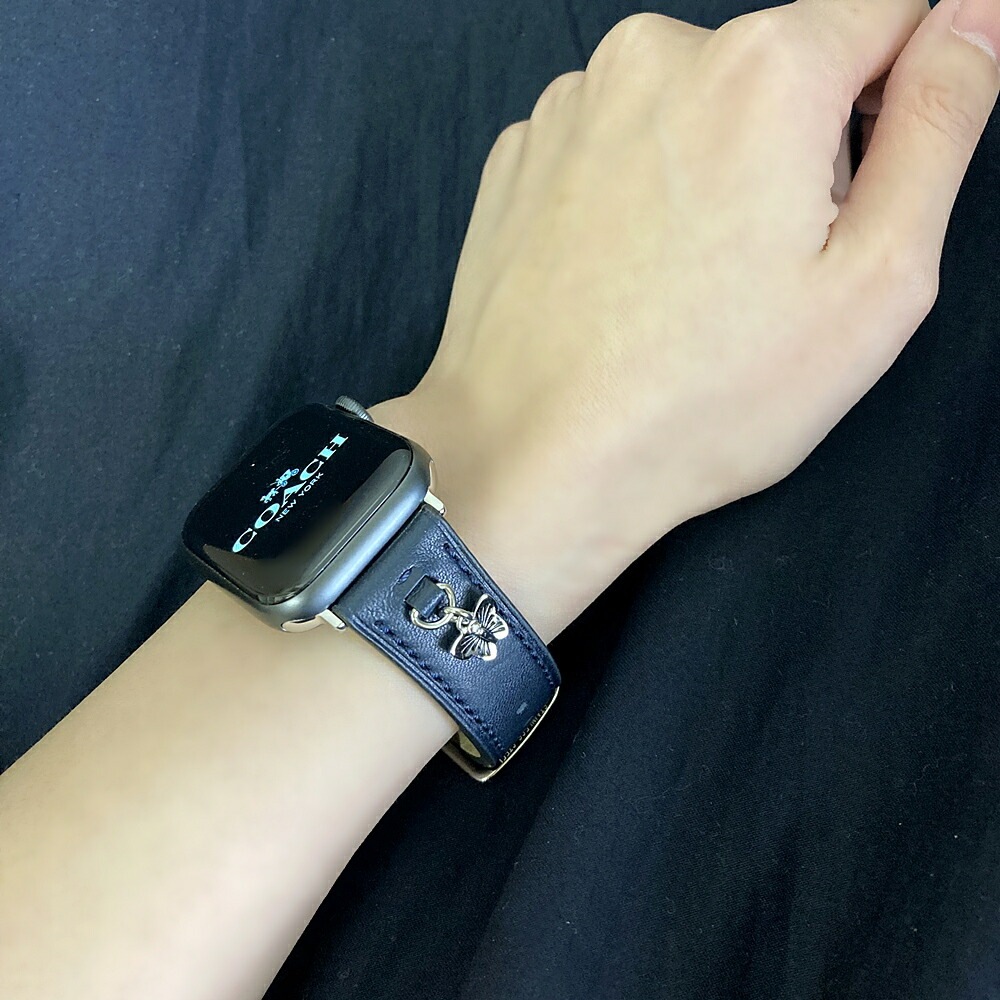 コーチ アップルウォッチバンド 革ベルト ペア カップル おしゃれ ブラウン ブラック メンズ レディース apple watchバンド 9 8 7 SE 全シリーズ対応 ULTRA ウルトラ 42