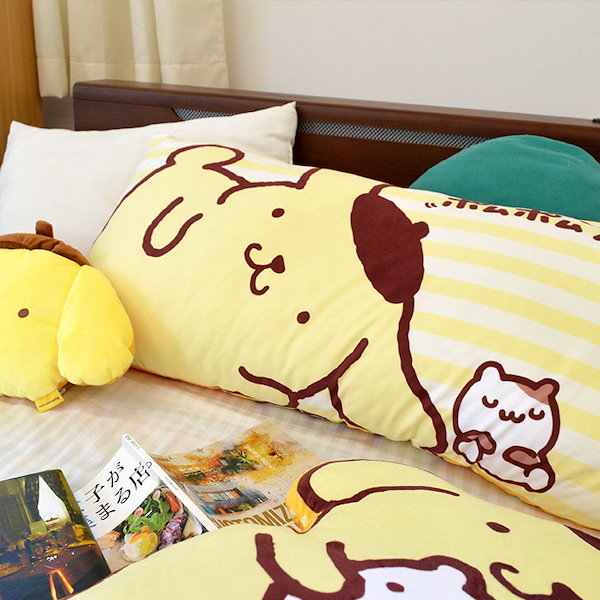 薄野　レア　希少　ポムポムプリン マカロン　抱きつき　クッション ポムポムプリン 枕 ピロークッション サンリオ クラックス