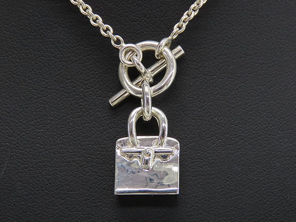 美品エルメスアミュレットバーキンモチーフシルバーネックレスペンダントチョーカーシルバー925AG925 美品エルメスアミュレットバーキンモチーフシルバーネックレスペンダントチョーカーシルバー925AG925