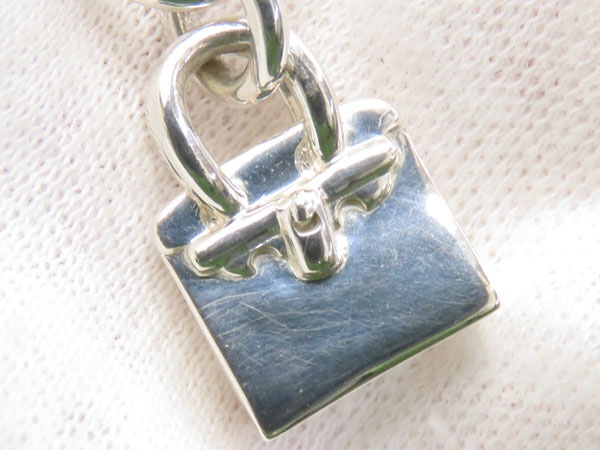 美品エルメスアミュレットバーキンモチーフシルバーネックレスペンダントチョーカーシルバー925AG925 美品エルメスアミュレットバーキンモチーフシルバーネックレスペンダントチョーカーシルバー925AG925