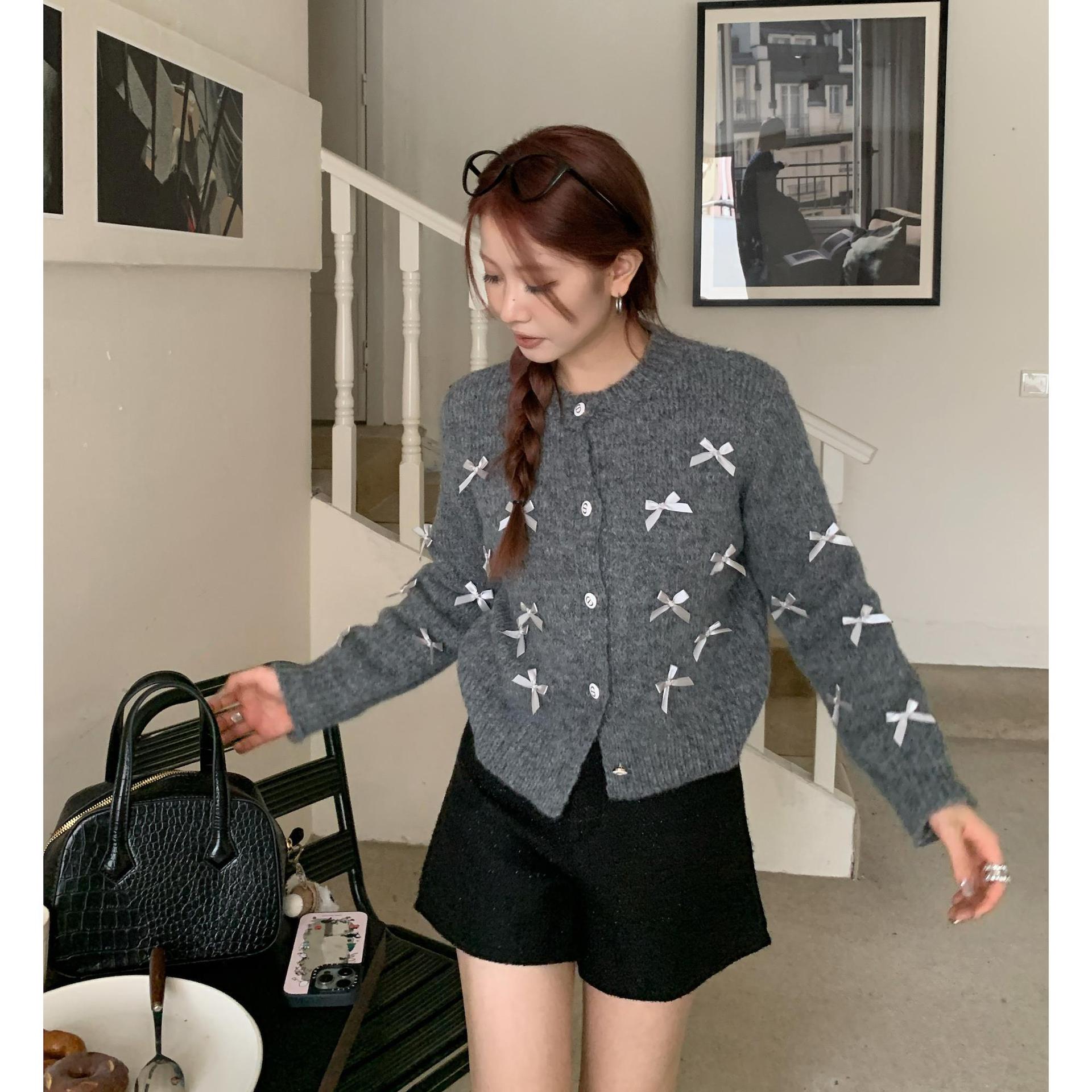 韓国ファッション レディース ニットカーディガン 可愛らしいニット厚手暖かいセーター 韓国ファッション レディース ニットカーディガン 可愛らしいニット厚手暖かいセーター