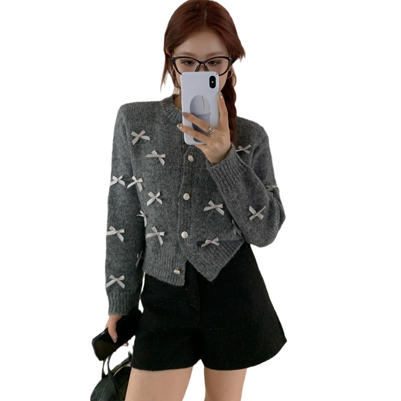 韓国ファッション レディース ニットカーディガン 可愛らしいニット厚手暖かいセーター 韓国ファッション レディース ニットカーディガン 可愛らしいニット厚手暖かいセーター