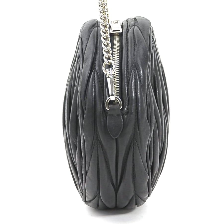 ミュウミュウ MIUMIU ショルダーバッグ レザー ブラック レディース r10316a ミュウミュウ MIUMIU ショルダーバッグ レザー ブラック レディース r10316a