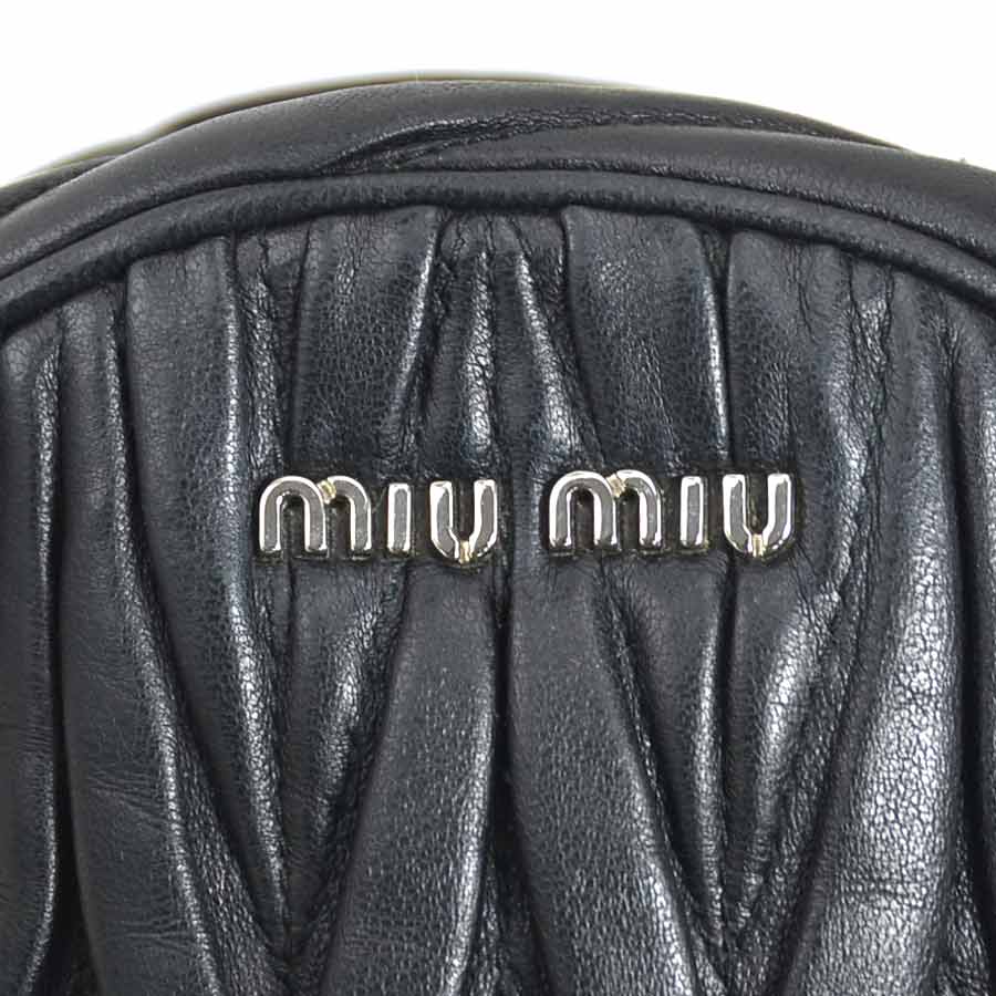 ミュウミュウ MIUMIU ショルダーバッグ レザー ブラック レディース r10316a ミュウミュウ MIUMIU ショルダーバッグ レザー ブラック レディース r10316a