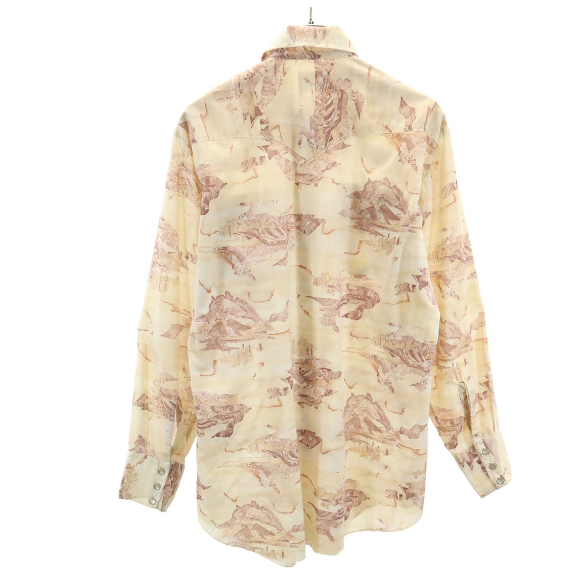 H BAR C エイチバーシー 70s ヴィンテージ 長袖 ウエスタンシャツ ベージュ メンズ 古着 H BAR C エイチバーシー 70s ヴィンテージ 長袖 ウエスタンシャツ ベージュ メンズ 古着