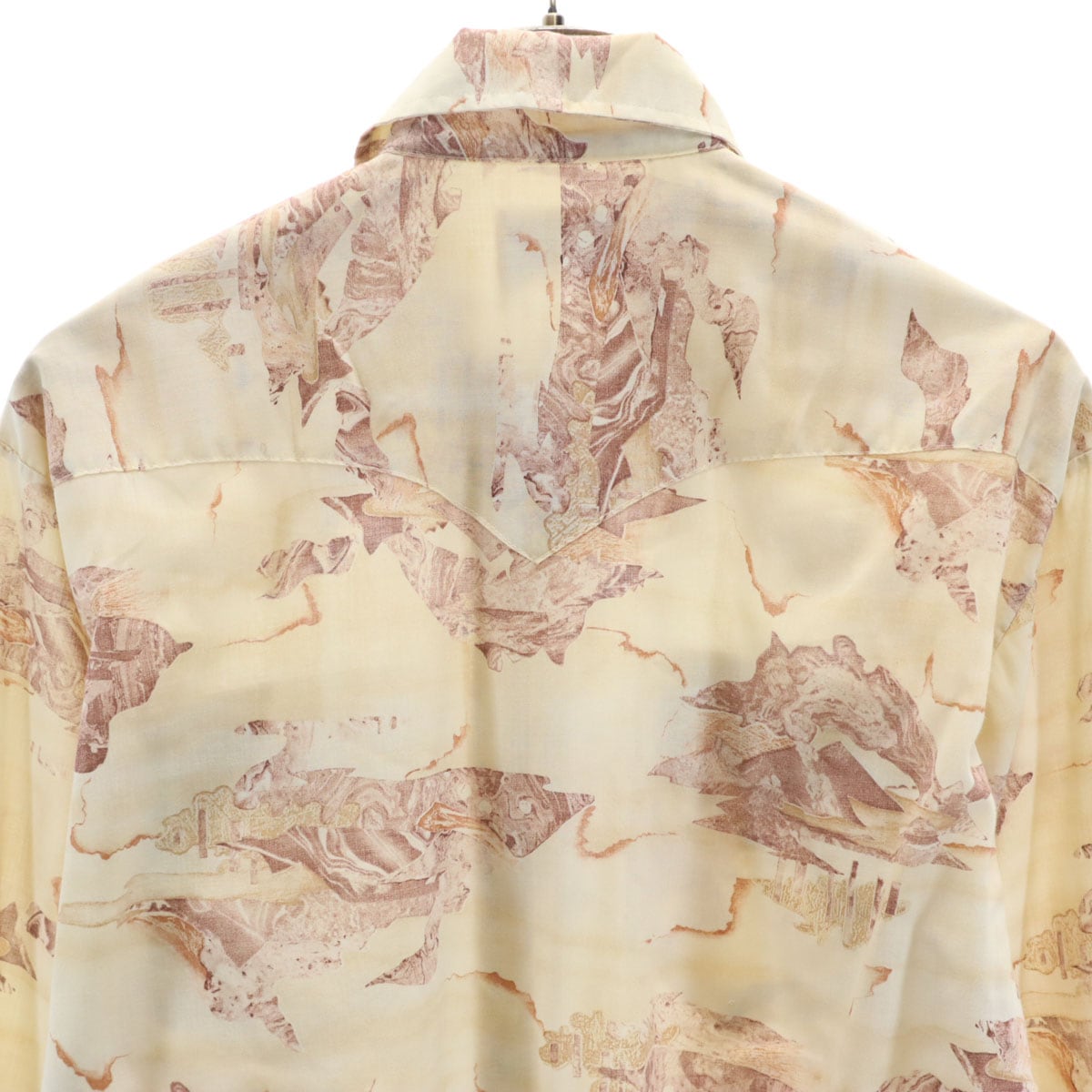 H BAR C エイチバーシー 70s ヴィンテージ 長袖 ウエスタンシャツ ベージュ メンズ 古着 H BAR C エイチバーシー 70s ヴィンテージ 長袖 ウエスタンシャツ ベージュ メンズ 古着