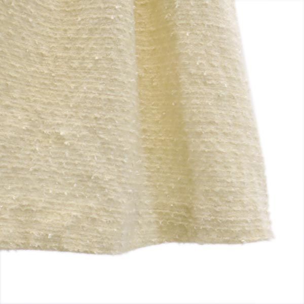 日本製 ウールブレンド ショートスリーブ 半袖 フレンチスリーブ ワンピース 4 アイボリー バックジップ レディース