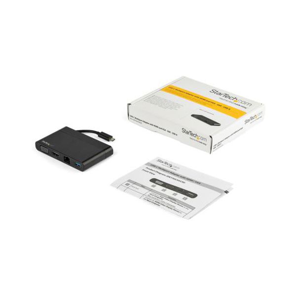StarTech.com USB Type-C接続マルチアダプタ ブラック DKT30CHVCM 1個