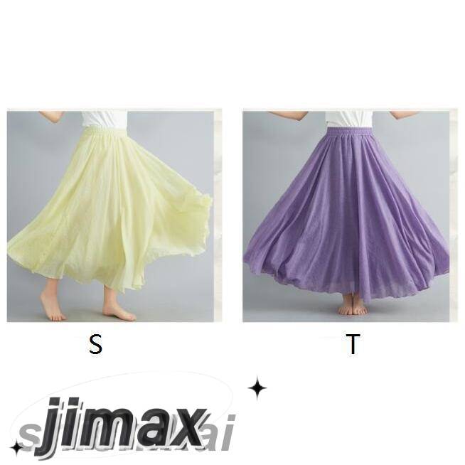 21色スカート レディース フレアスカート リネン 黒 白 ロングスカート 春 夏 春夏 綿麻混 マキシスカート 体型カバー 大人 20代 30代 40代 OL ママ 母 プレゼント