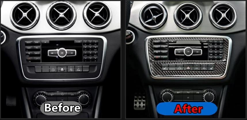 メルセデス・ベンツ Aクラス GLA CLA 用 Mercedes Benz 部品 オーディオフェイスパネル カーボン製 2点セット 選べる2色 6472 メルセデス・ベンツ Aクラス GLA CLA 用 Mercedes Benz 部品 オーディオフェイスパネル カーボン製 2点セット 選べる2色 6472
