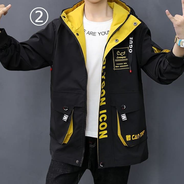 ウインドブレーカー 小学生 マウンテンパーカー トレンチコート 男の子 小学校 幼稚園 保育園 韓国 キッズ おしゃれ 子供服 アウター ジャケット ブルゾン ジャンパー 上着 13299