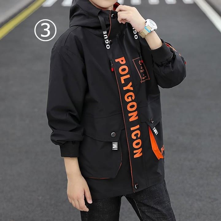 ウインドブレーカー 小学生 マウンテンパーカー トレンチコート 男の子 小学校 幼稚園 保育園 韓国 キッズ おしゃれ 子供服 アウター ジャケット ブルゾン ジャンパー 上着 13299