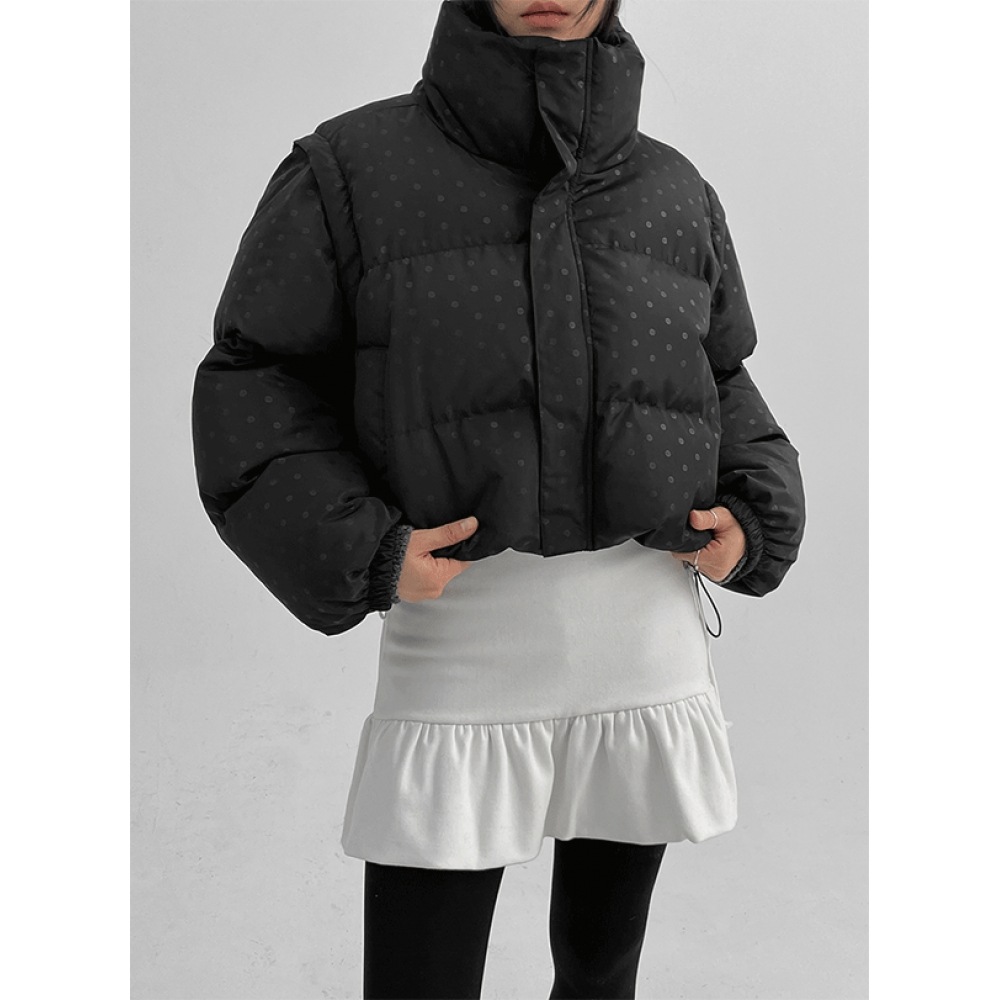 ブラックアップメリトンドットツーウェイパディング ブラックアップメリトンドットツーウェイパディング