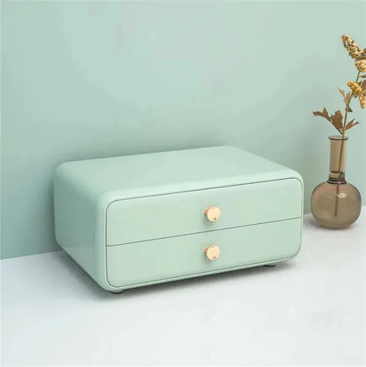 【急速出荷!】2つ買うと0オフスタイル 収納ボックス 化粧品 デスクトップ シェルフボックス 引き出し式 整理 化粧台 防塵 口紅 スキンケア