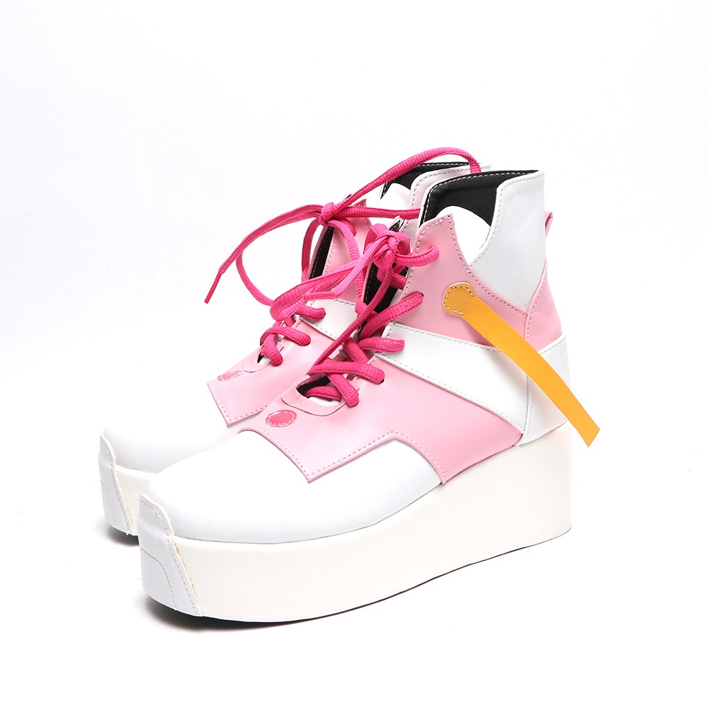 コスプレ靴 桜巫女 コスプレ さくらみこ 変装用 下駄 シューズ 長靴 コスプレ クリスマス ハロウィン コスプレ靴 桜巫女 コスプレ さくらみこ 変装用 下駄 シューズ 長靴 コスプレ クリスマス ハロウィン