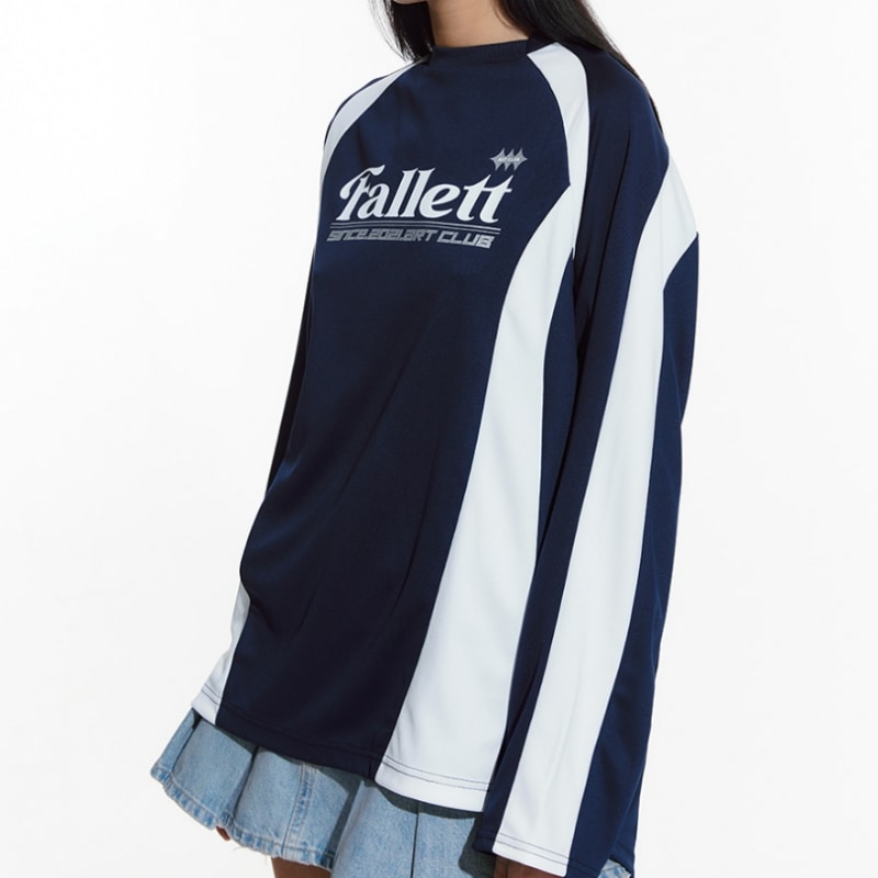 FALLETTスポーツクラブフットボールジャージロングスリーブネイビー FALLETTスポーツクラブフットボールジャージロングスリーブネイビー