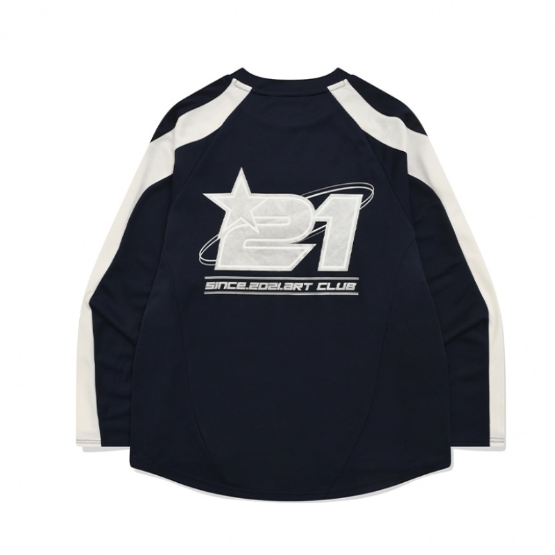 FALLETTスポーツクラブフットボールジャージロングスリーブネイビー FALLETTスポーツクラブフットボールジャージロングスリーブネイビー