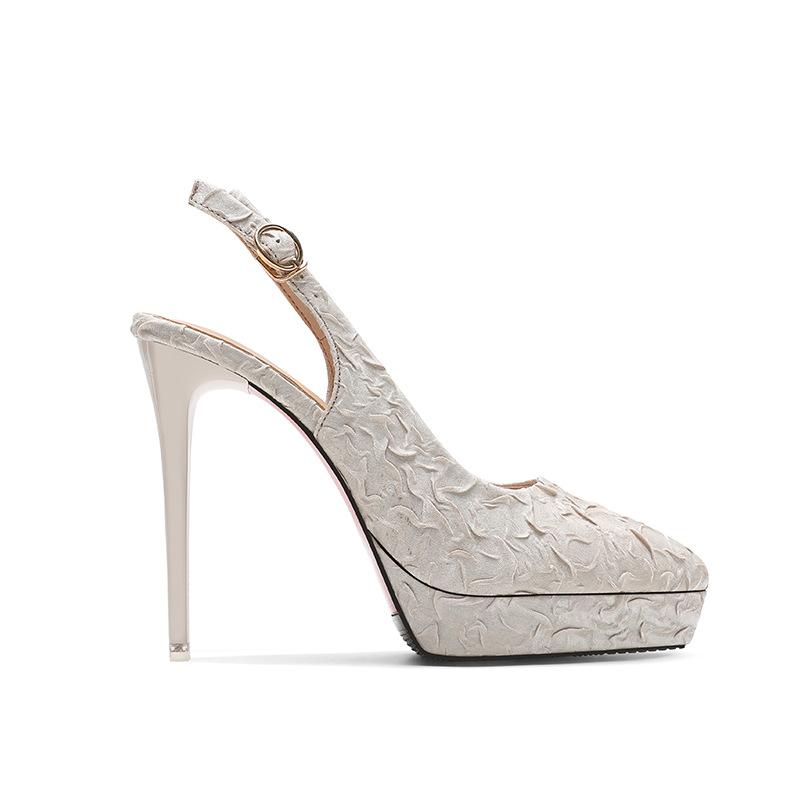 ストパンプス 12cm ハイヒール 厚底パンプス ピンヒール オフィス パンプス ポインテッドトゥ 美脚 ストーム付き ドレスシューズ パーティー