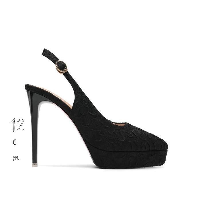 ストパンプス 12cm ハイヒール 厚底パンプス ピンヒール オフィス パンプス ポインテッドトゥ 美脚 ストーム付き ドレスシューズ パーティー