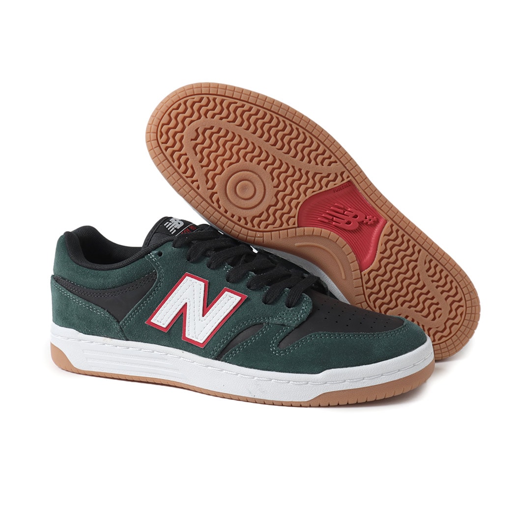 海外限定 NEW BALANCE ニューバランス 480 ヌメリック スニーカー NUMERIC NM480FOY GREEN BLACK ( 日本未発売 緑 グリーン 黒 ブラック SKATE スケ