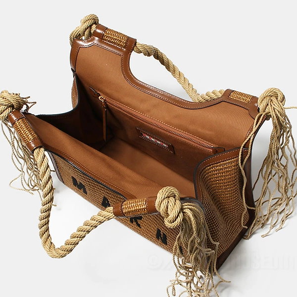 SOLD OUT：MARNI【マルニ】ブラウン ロープハンドル付きMARCEL