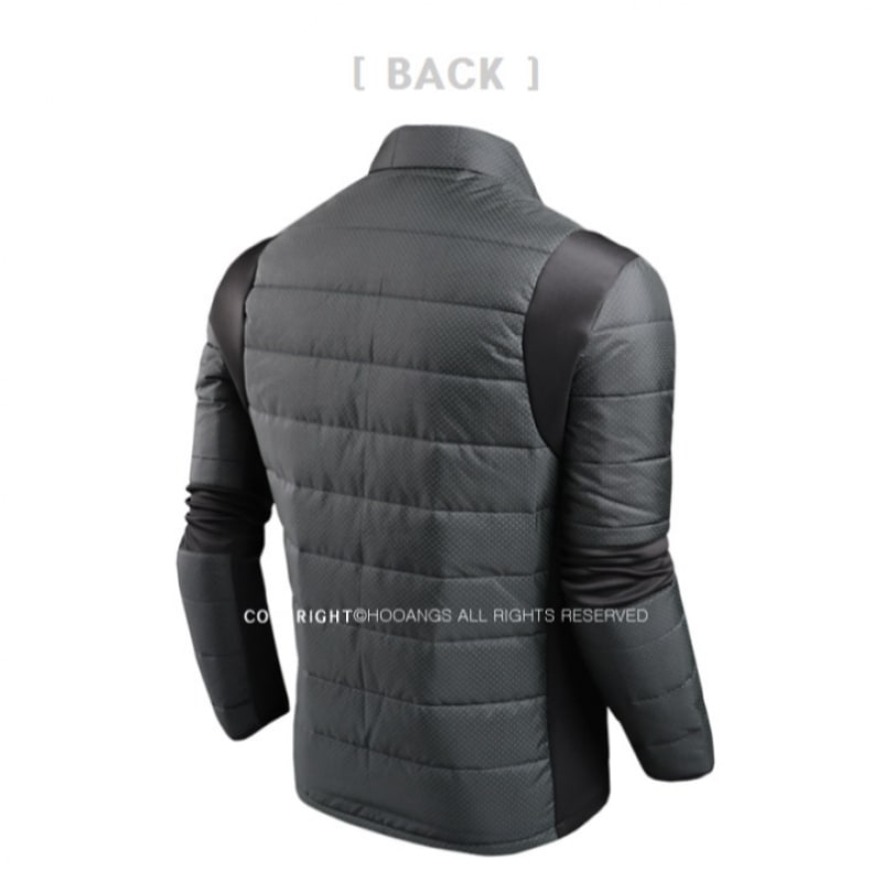 (Huangs) プリントVクオリファイングライトウェイトパッド入りジャンパー OSPD3152 (Huangs) プリントVクオリファイングライトウェイトパッド入りジャンパー OSPD3152