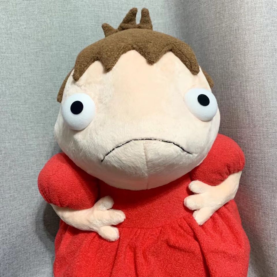 日本宮崎駿ジブリ崖の上の金魚姫波娘ぬいぐるみ大サイズ