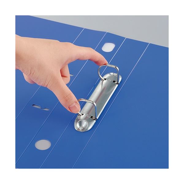 (まとめ) コクヨ Dリングファイル(スムーススタイル) A4タテ 300枚収容 背幅45mm 青 フ-UDS430B 1冊 (×20セット)