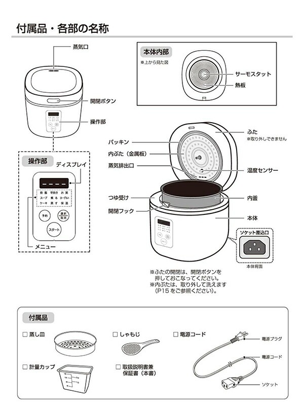 炊飯器 一人暮らし 4合 おすすめ 3合 3.5合では足りない人にぴったり 多機能炊飯器 レシピ 少量炊き 無洗米 新生活 おしゃれ 二人暮らし RM-200H