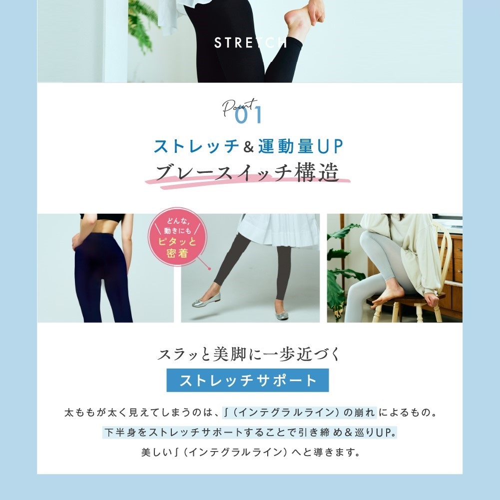 【公式】ラッキーバッグ 2着セット 着圧レギンス 着圧ソックス 着圧ガードル ガードル 骨盤矯正 着圧 脚痩せ 着圧スパッツ 着圧タイツ 姿勢矯正 レディース 福袋