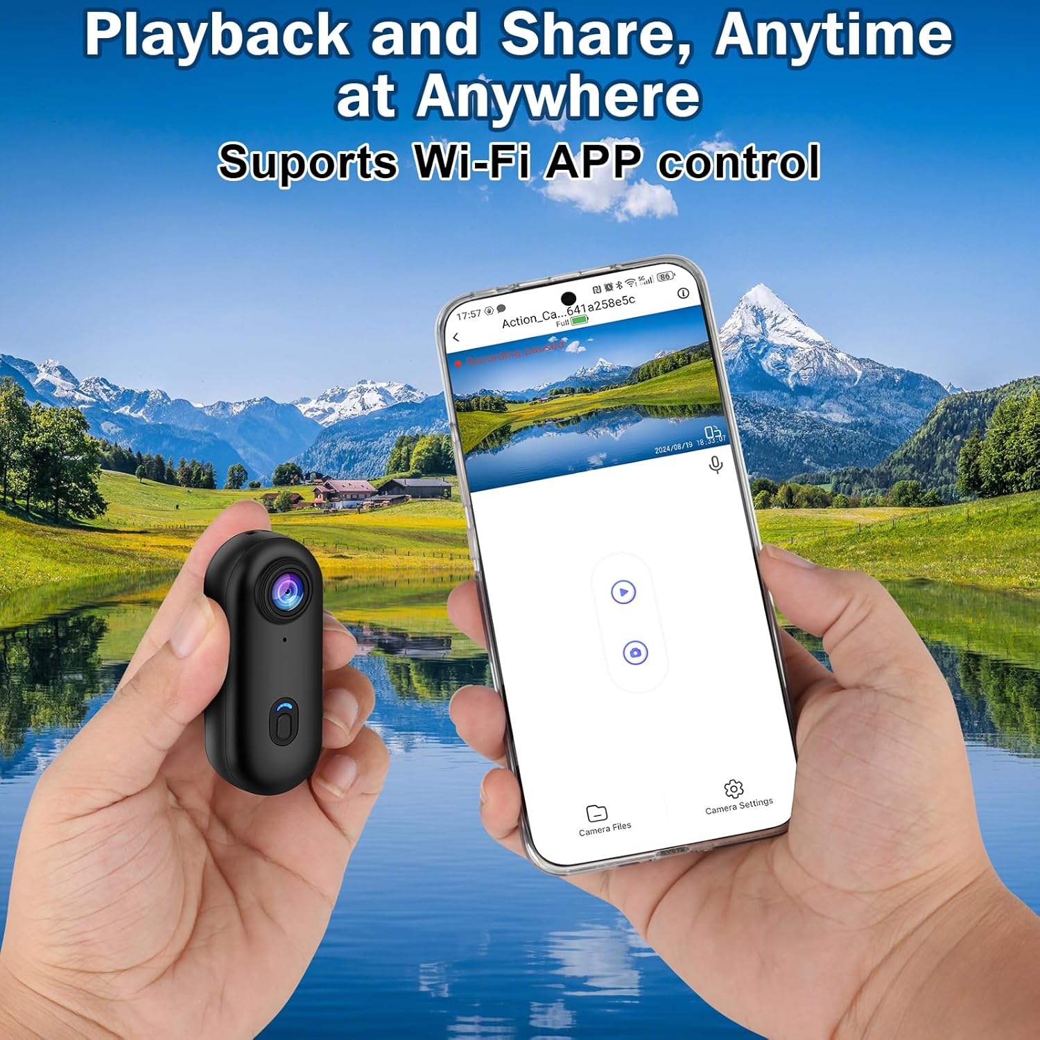 i3 4K サムアクションカメラ 小型サイズ どこにでも取り付け可能 スプリングクリップ付き小型ボディカメラ ポータブルVlogカメラ ハンズフリーPOV録画 サイクリング/オートバイ用ヘルメットカメ i3 4K サムアクションカメラ 小型サイズ どこにでも取り付け可能 スプリングクリップ付き小型ボディカメラ ポータブルVlogカメラ ハンズフリーPOV録画 サイクリング/オートバイ用ヘルメットカメ