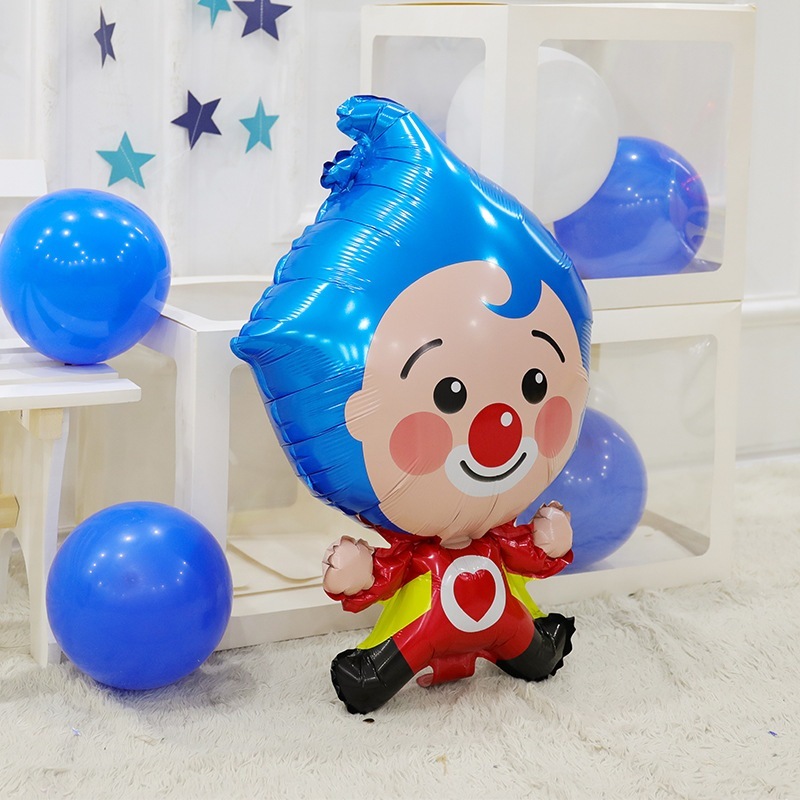 ピエロ型アルミフィルムバルーン子供の誕生日パーティー会場装飾サーカスピエロアルミフィルムバルーン ピエロ型アルミフィルムバルーン子供の誕生日パーティー会場装飾サーカスピエロアルミフィルムバルーン